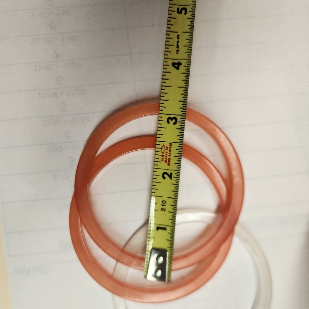 Lucite Moonlight Stringer Bangles - image 4